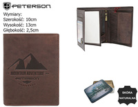 PETERSON PTN N4-BE-MOUN RFID leather wallet