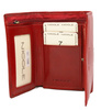 PORTFEL Damski skórzany F17501 RED