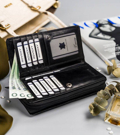 Portfel damski skórzany CPR-8931-BAR Black