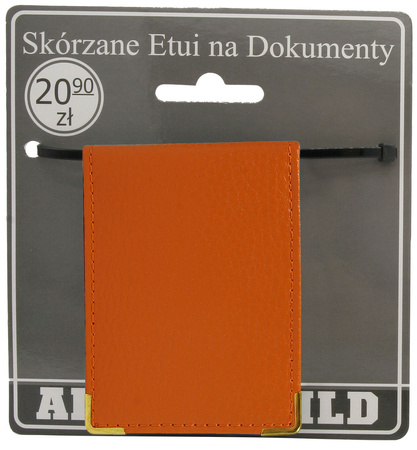 Skórzane etui na dokumetny 301-BL Orange
