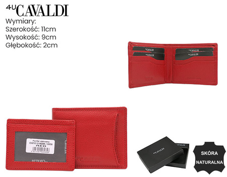 Portfel skórzany CW1012-NDM Red