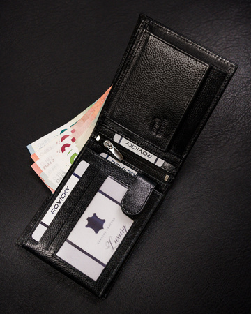 Portfel męski skórzany N61-RPVT-BL BLACK