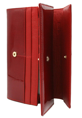 Portfel skórzany RFID PETERSON PTN 421028-SH Red