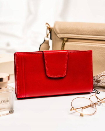Portfel damski skórzany CPR-123-BAR Red