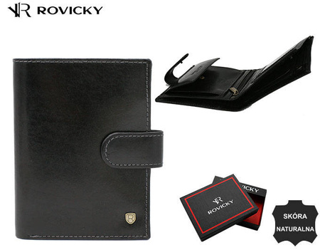 Portfel skórzany RFID ROVICKY 22314L-RVT