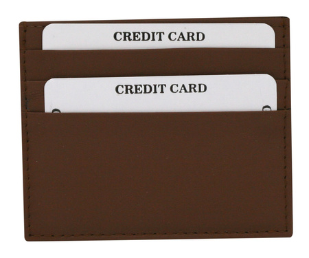 Skórzane etui na karty CC323-ACL Tan&Fam