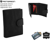 Porfel męski skórzany PTN RM-12L-LWC Black