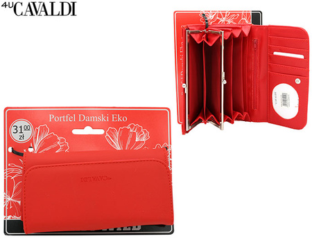 Portfel damski PU K-PAL-1B Red