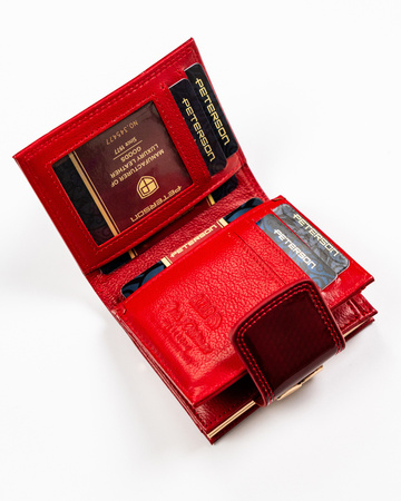 PETERSON PTN 42329-SBR RFID leather wallet