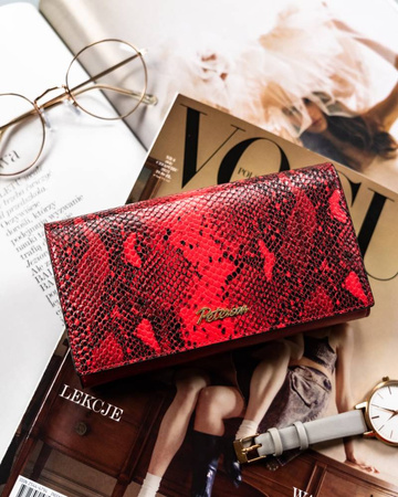 PTN leather wallet SM-411 Red