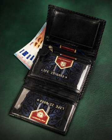 PETERSON PTN 324-CA-6617 BLAC RFID leather wallet