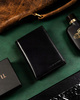 Gift set: leather wallet and keychain PETERSON PTN SET-M-N4-KCS