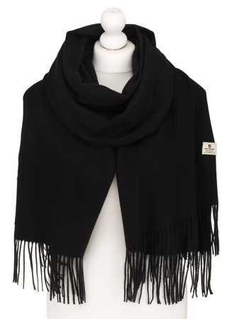 Large Women's Scarf with Fringes Peterson PTN SPV73 Black
