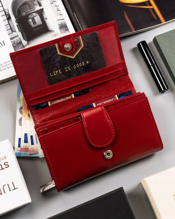 PETERSON PTN RD-21-GCL-Y RFID leather wallet