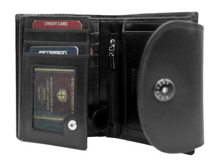Portfel damski skórzany PTN 70614-9-TVT Black
