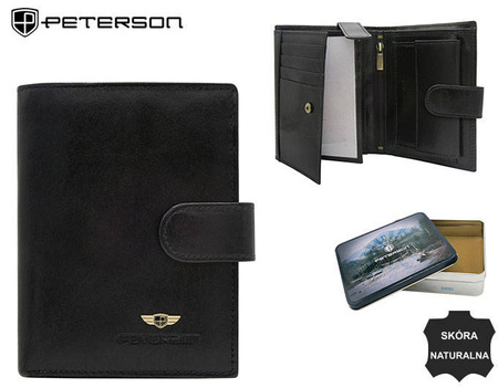 Portfel skórzany RFID PETERSON PTN N104-VT
