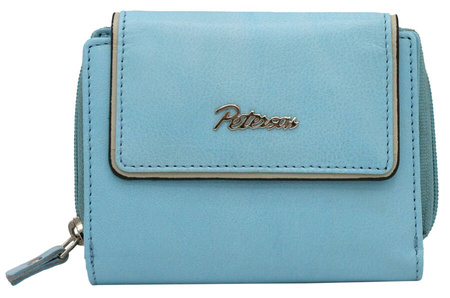 PTN KA-26 Sky Blue+Gray Leather Wallet