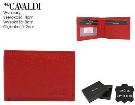 Portfel skórzany CW1017-NDM Red