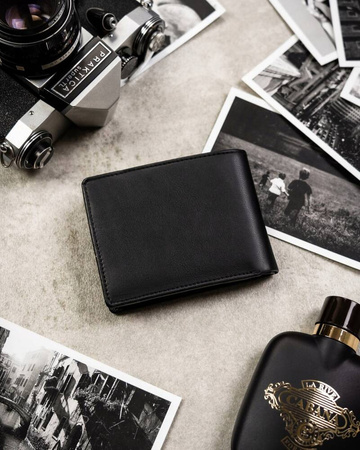 A two-piece gift set: Leatherette wallet & key ring set ROVICKY R-SET-M-N003-PUN