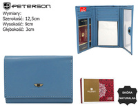 Portfel damski skórzany PTN 247-BO Blue