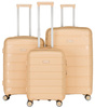Zestaw walizek PTN HPP-01-SET3 Beige
