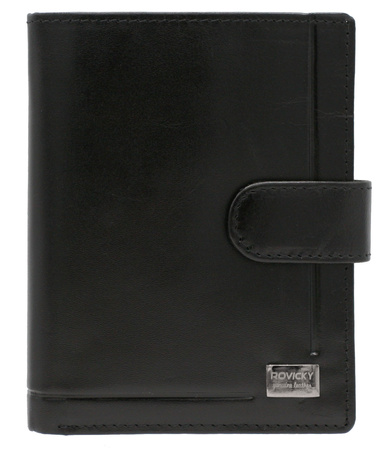 Men's Leather Wallet PC-105L-NBAR Black