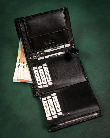 Gift set: leather wallet and key ring ROVICKY R-SET-M-N4-KCS