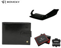 ROVICKY 22319L-VT-RVT Black RFID leather wallet