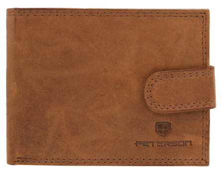Zestaw prezentowy: skórzany portfel i brelok PETERSON PTN SET-M-N003L