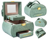 Green Jewelry Box with Flower Decoration Peterson PTN SZK-01
