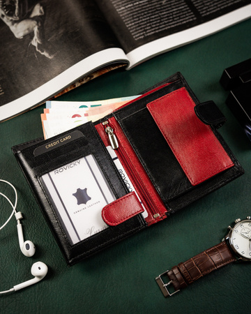 Portfel męski ze skóry naturalnej N4L-P-GOAN Black