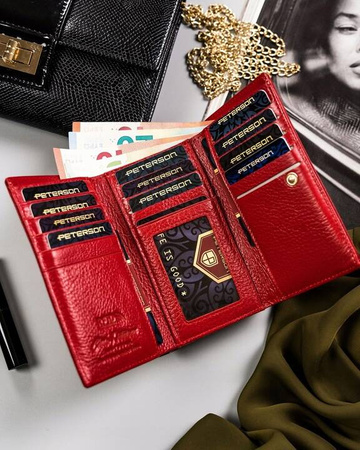 Zestaw prezentowy: portfel damski i woda perfumowana Peterson Lizard PTN ZD30