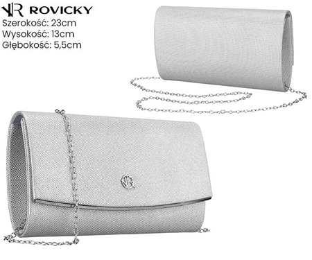 Torebka kopertówka R-XS028-2 Silver