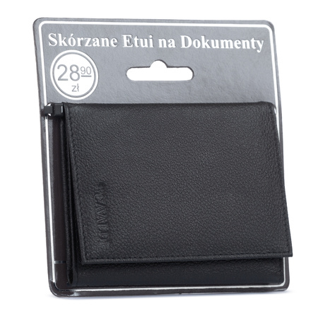 Skórzane etui na dokumenty PAL50-PDM-BL Black