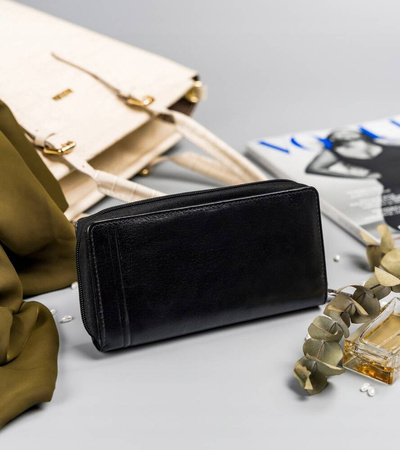 Portfel damski skórzany CPR-8931-BAR Black