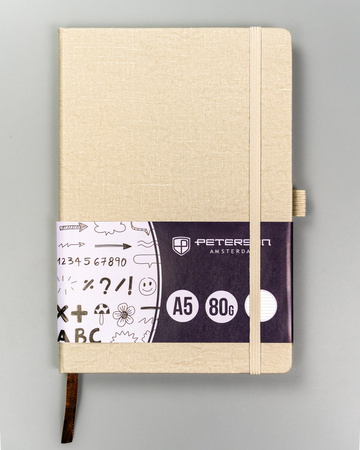 Notes w linie A5 Beige