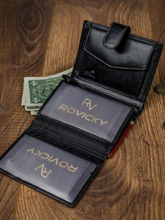 ROVICKY 326L-RBA-D RFID leather wallet