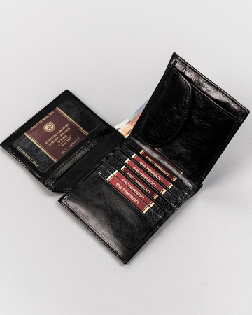 Men's gift set: leather wallet, cardholder and keychain Peterson PTN ZM59