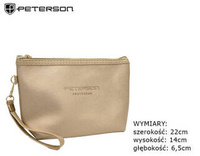 Leatherette make-up bag PETERSON PTN KOS-DA-8