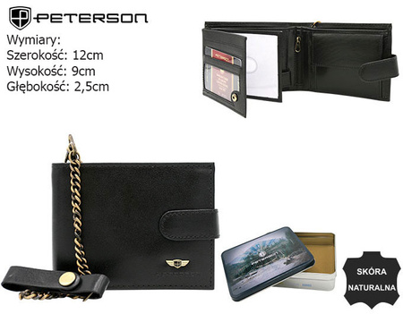 PETERSON PTN 304Z£-2-1-1 RFID leather wallet