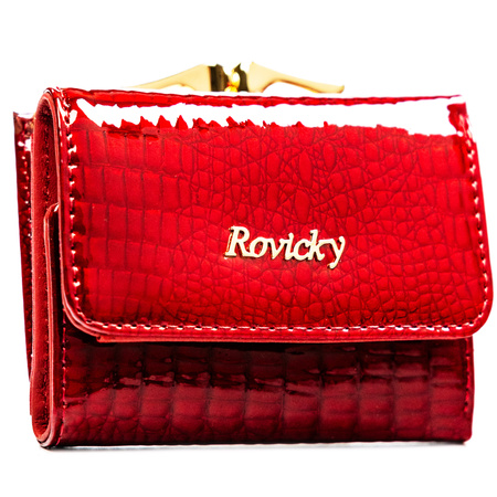 Portfel damski skórzany RH-32-1-RS Red