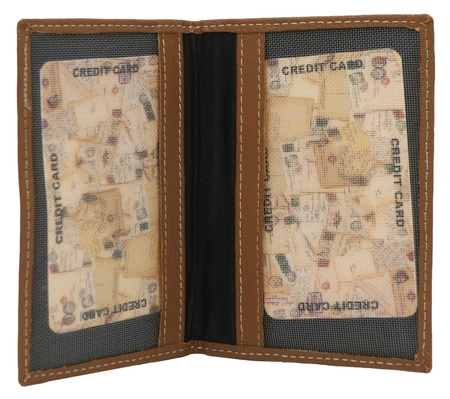 Hand-painted women's wallet made of genuine leather N14-SPW Cat Red No Logo