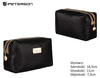 A glittering single-compartment travel vanity bag PTN KOS-L02-B Black Peterson