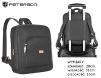 PETERSON PTN PL-29601 eco leather backpack