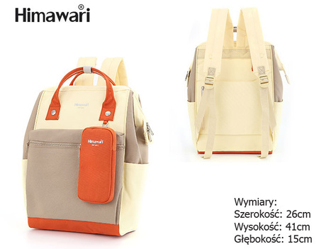 Himawari Travel Backpack with Laptop Compartment and Phone Case 1027-04