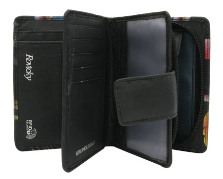 Women's leather wallet R-N109-ART