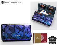 PETERSON PTN 421077-ONBF RFID leather wallet