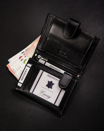 Portfel męski skórzany N4L-RPVT-BL Black