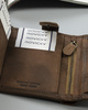 Men's nubuck leather wallet