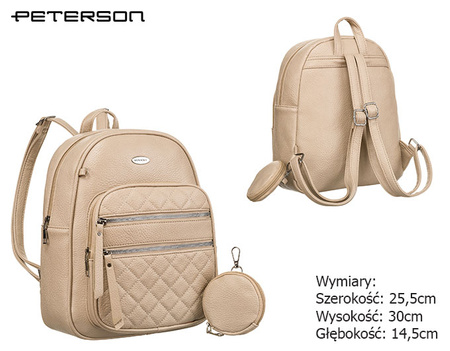 Plecak damski eko R-PZP-01 Beige